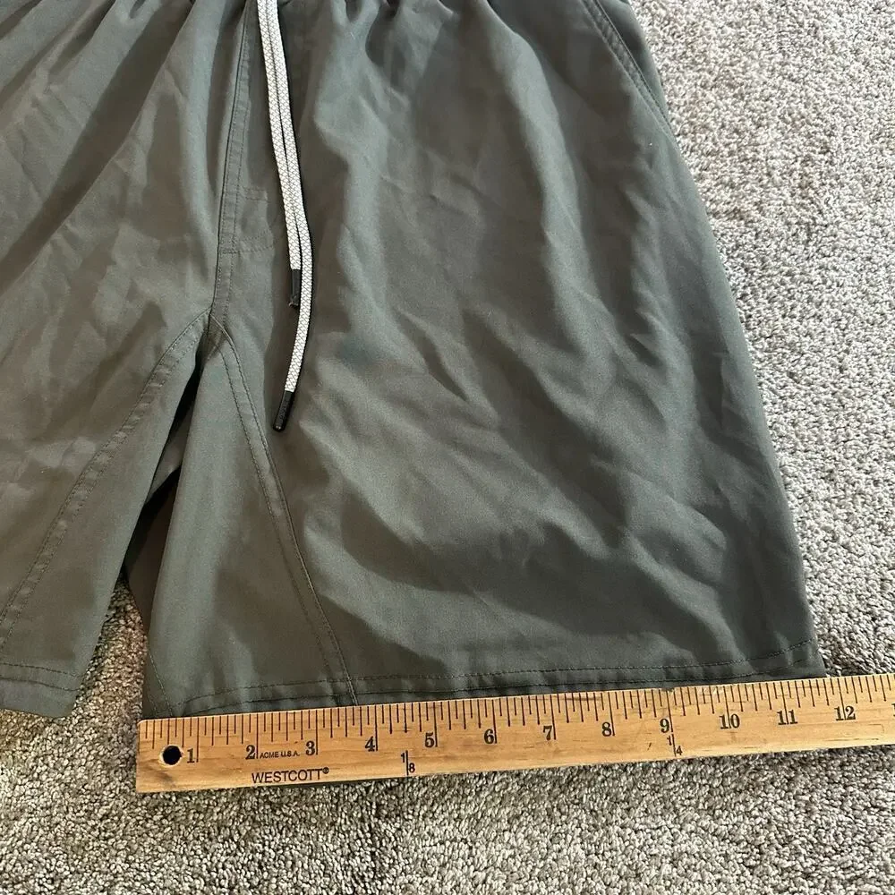 BYLT Premium Basics Mens XL Active Training Shorts Drawstring Lined Green